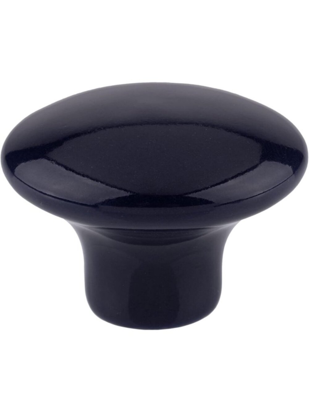 Navy Blue Ceramic Drawer Knob | 1.5" Diameter | Antique Cabinet & Dresser Handle